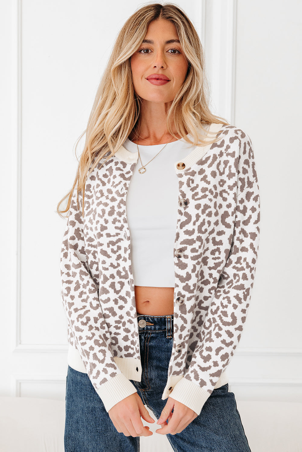 Charlie Leopard Cardigan - The Gold Cactus