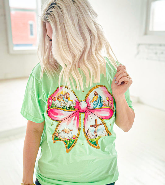 Easter Jesus Bow Graphic Tee