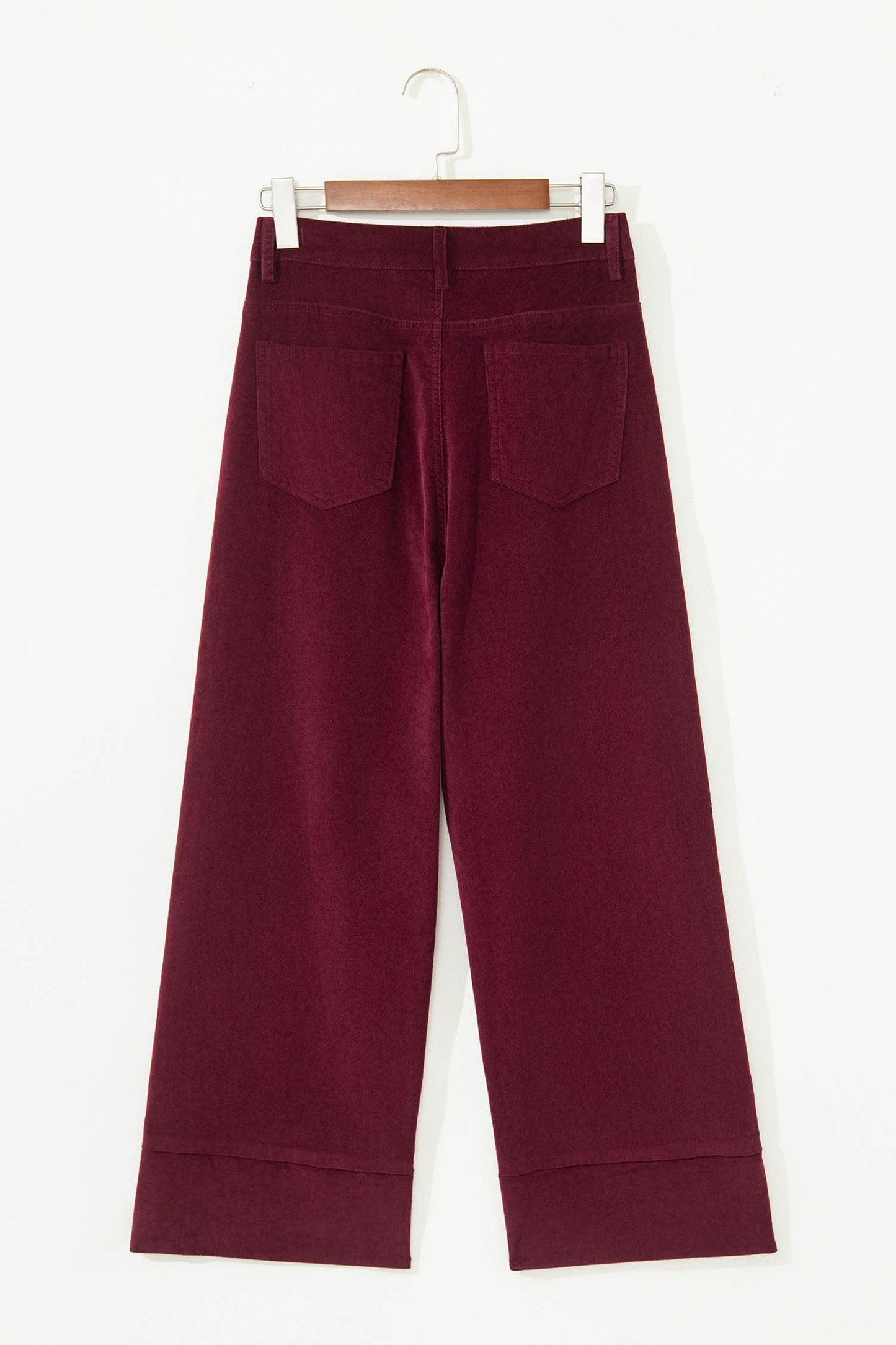 Juliette Burgundy Corduroy Wide Leg Pants