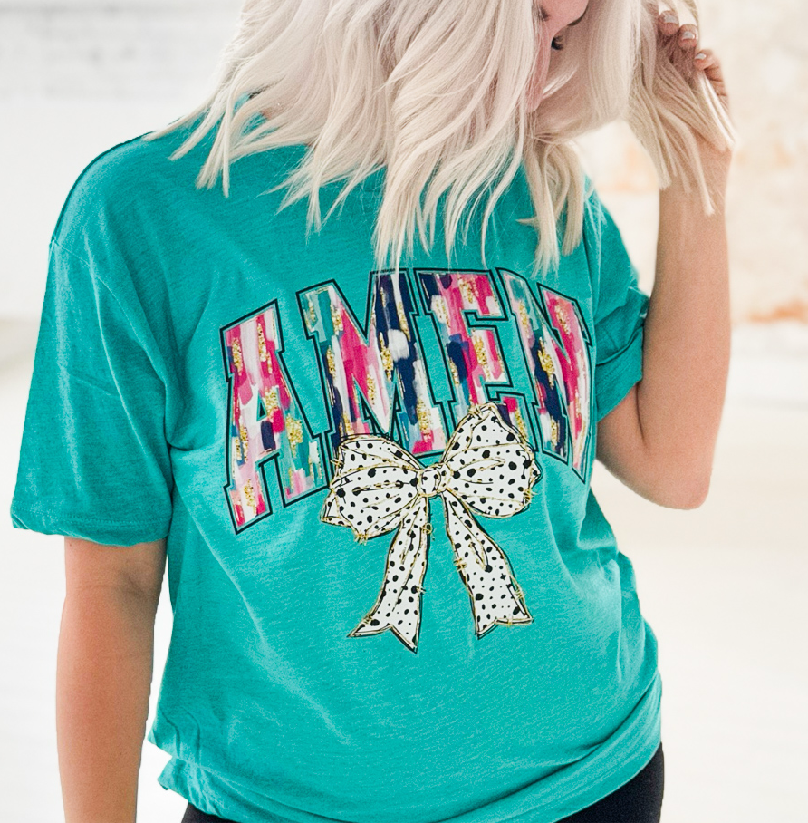 Paint Stroke Amen Graphic Tee