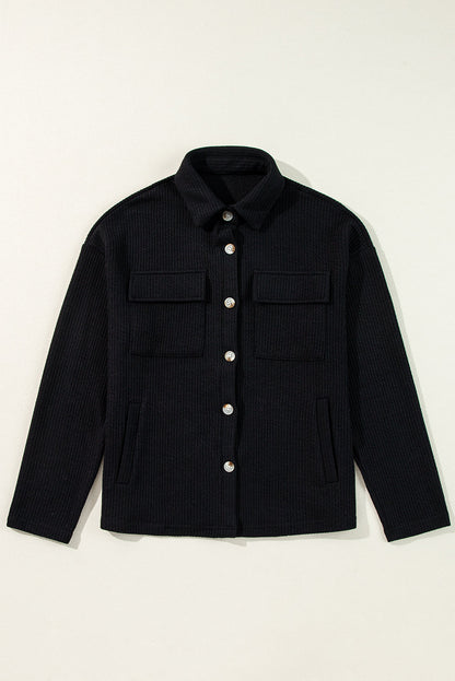 Lilith Corduroy Buttoned Long Sleeve Jacket