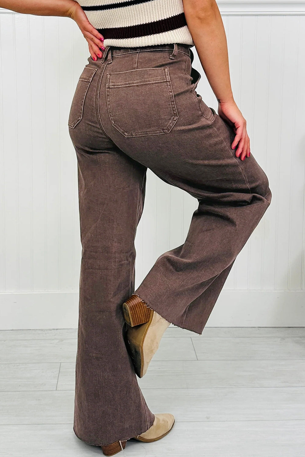 Teagan Dark Brown Jeans