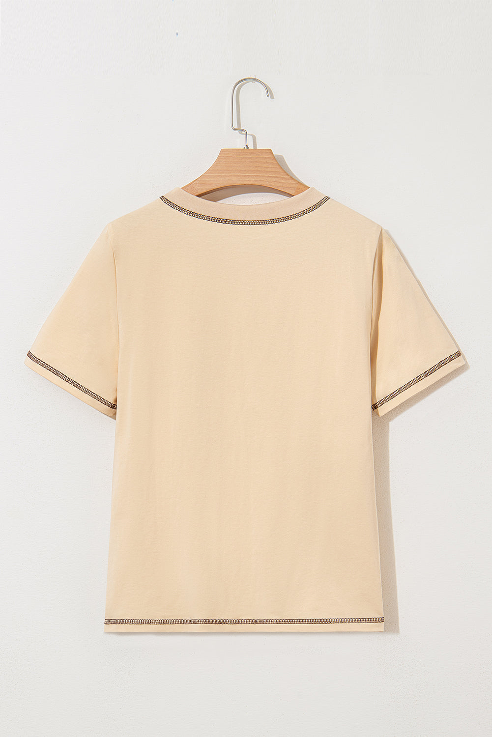 Horseshoe Embroidered Patch Pocket Tee - Threaded Pear