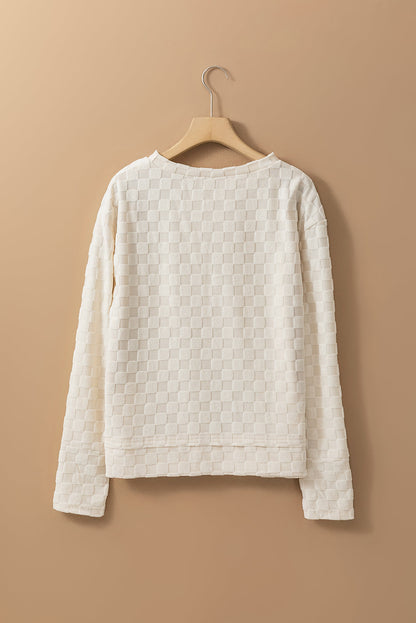 Tiffany Textured Thumbhole Sleeve Top