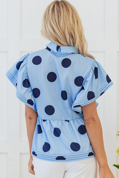 Journey Polka Dot Buttoned Blouse