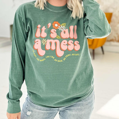 It's All A Mess Longsleeve Graphic Tee