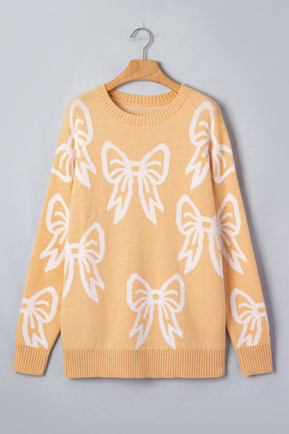 Lia Pink Bow Sweater