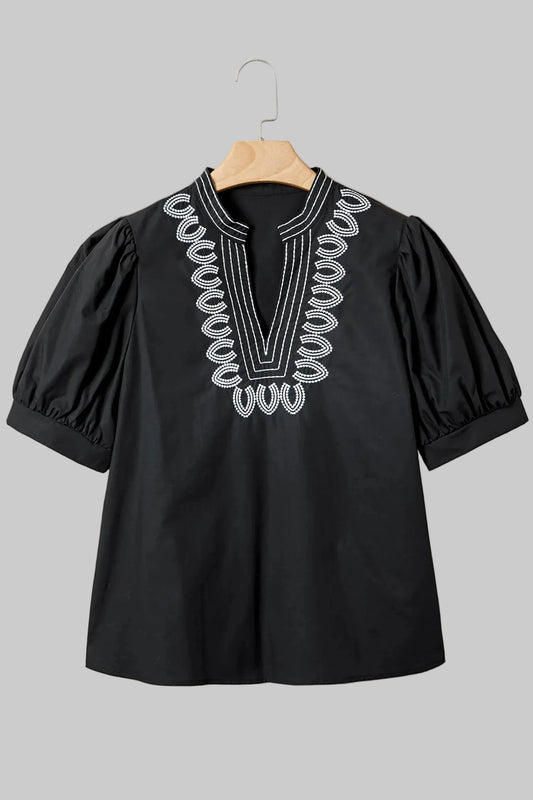 Brielle Embroidered Top