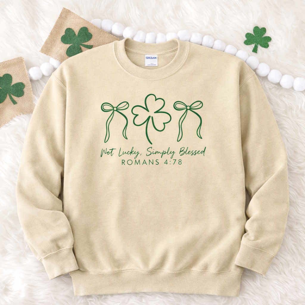 Not Lucky, Simply Blessed Graphic Tee