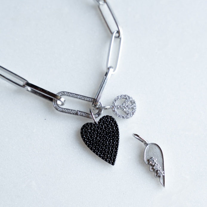 Moody Heart Charm Charms & Pendants The Sis Kiss