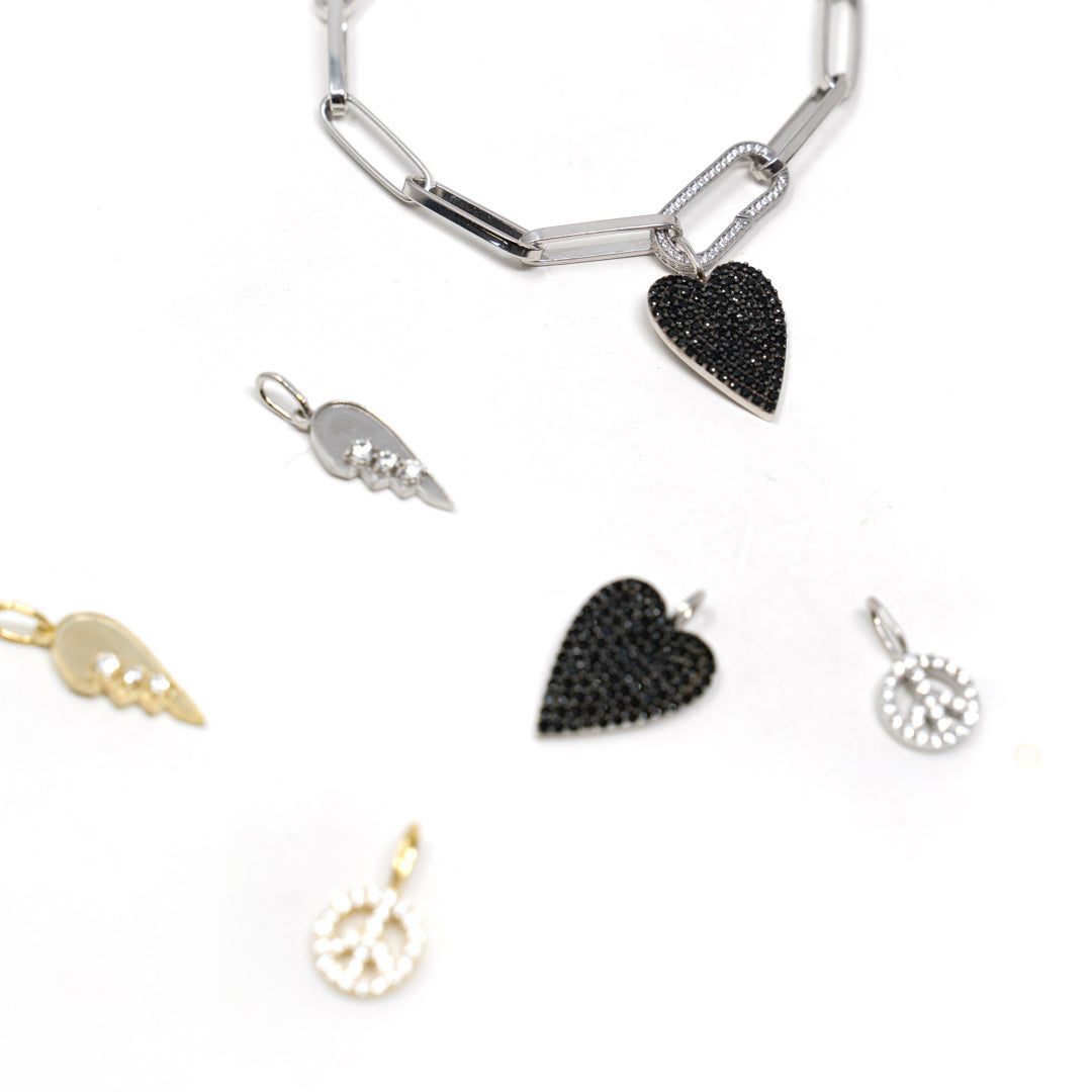 Peace and Love Charm Charms & Pendants The Sis Kiss