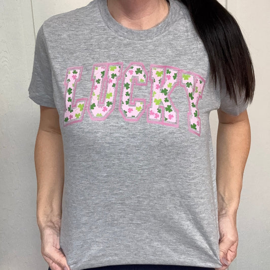 FP Lucky Pink Graphic Tee or Sweatshirt