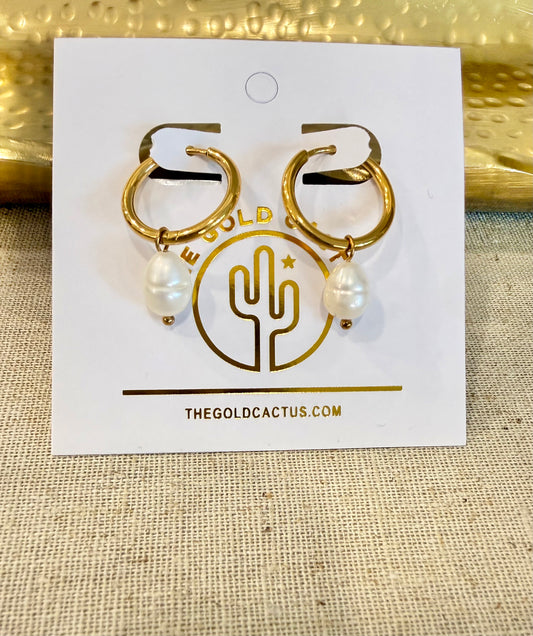 Pearl Drop Earring - The Gold Cactus