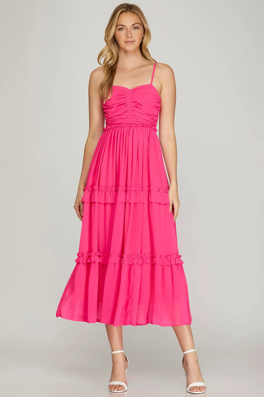 Azalea Pink Maxi Dress