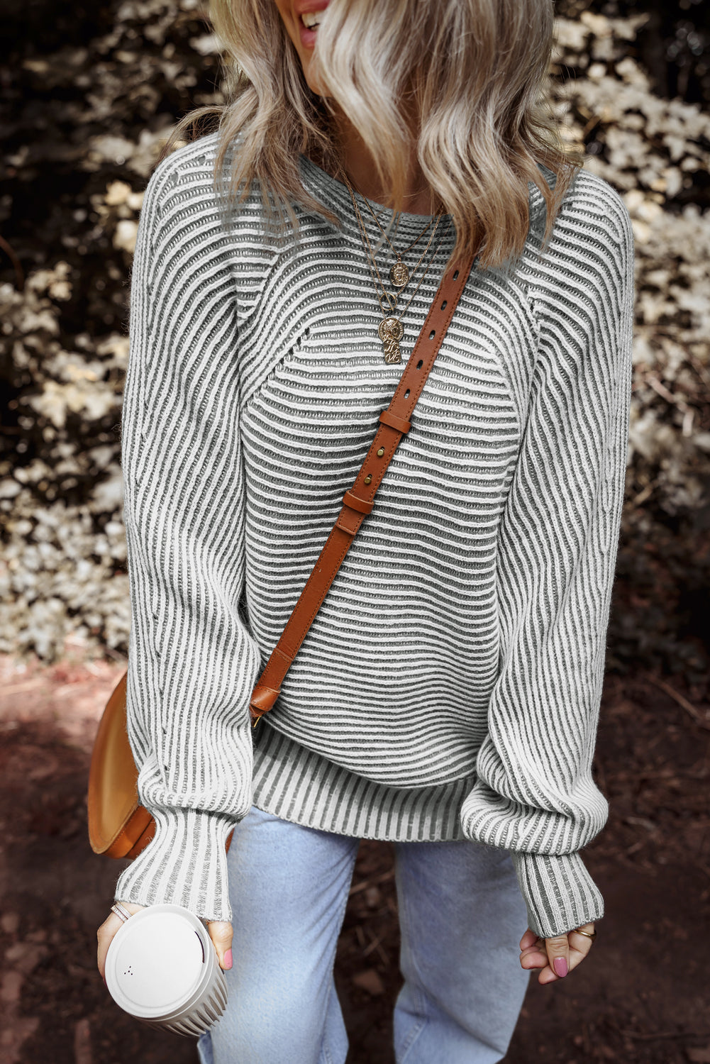 Clara Ribbed Knit Boat Sweater
