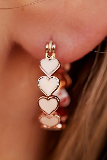 Heart Shape Small Hook Earrings.