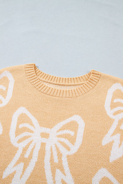 Lia Pink Bow Sweater