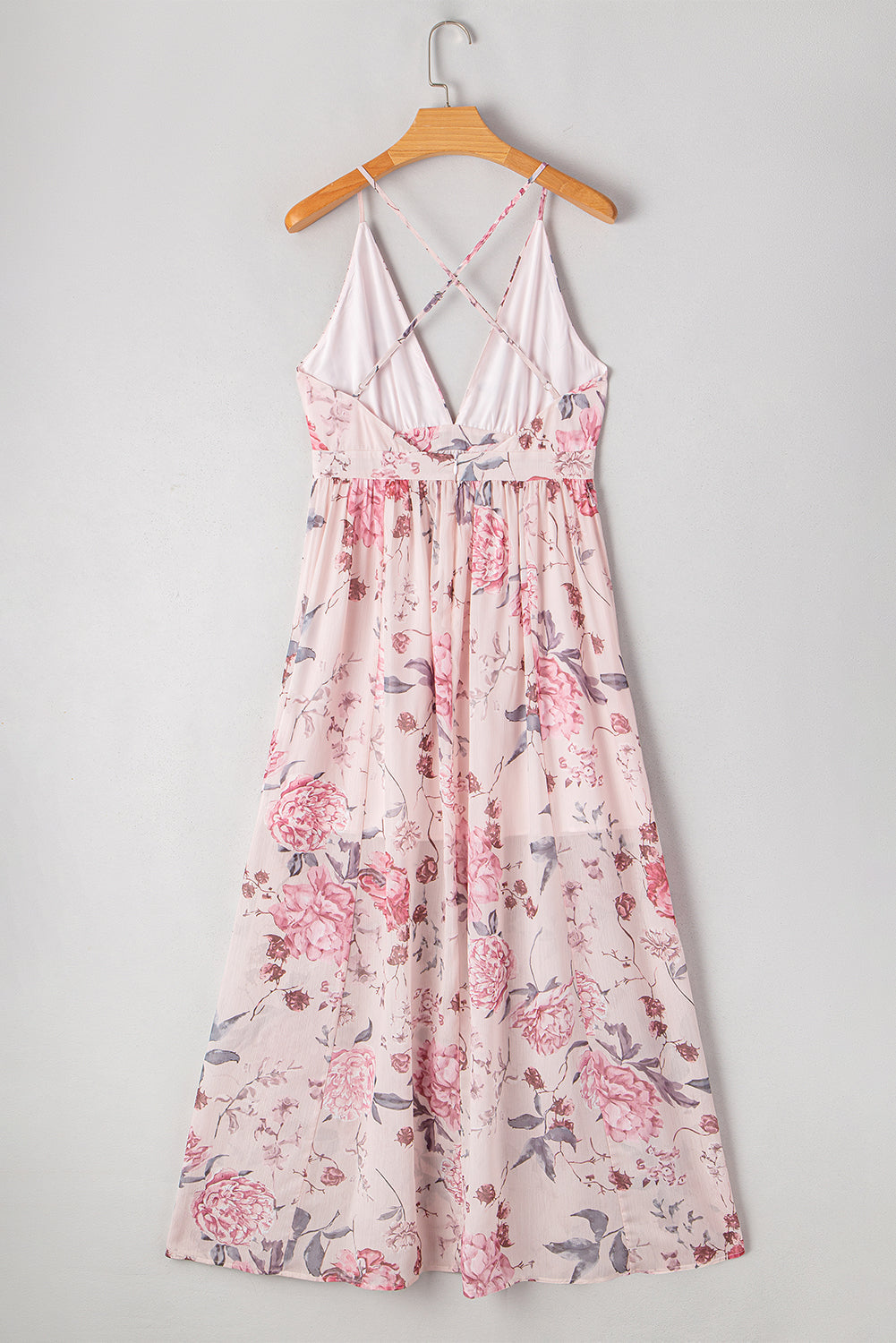 Jenesis Floral Pleated Maxi Dress - Threaded Pear
