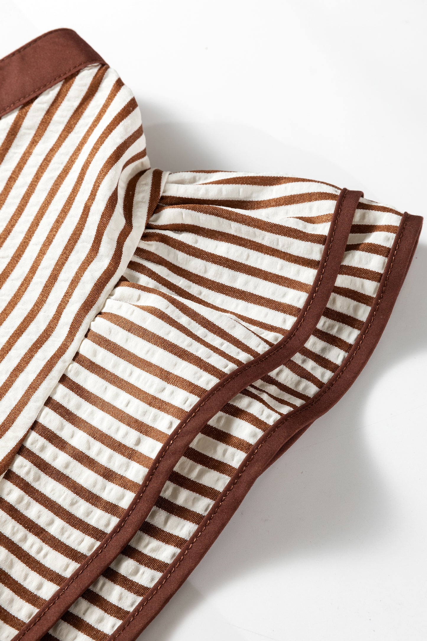 Sara Ruffled Short Sleeve Blouse - The Gold Cactus