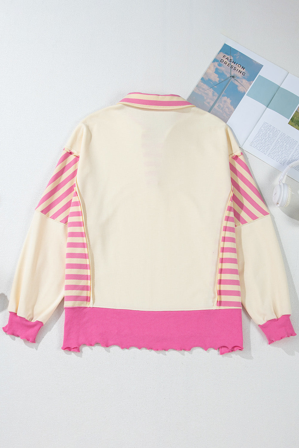 Juliana Patchwork Terry Knit Top