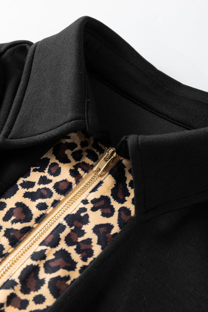 Maria Black Leopard Mini Dress - The Gold Cactus