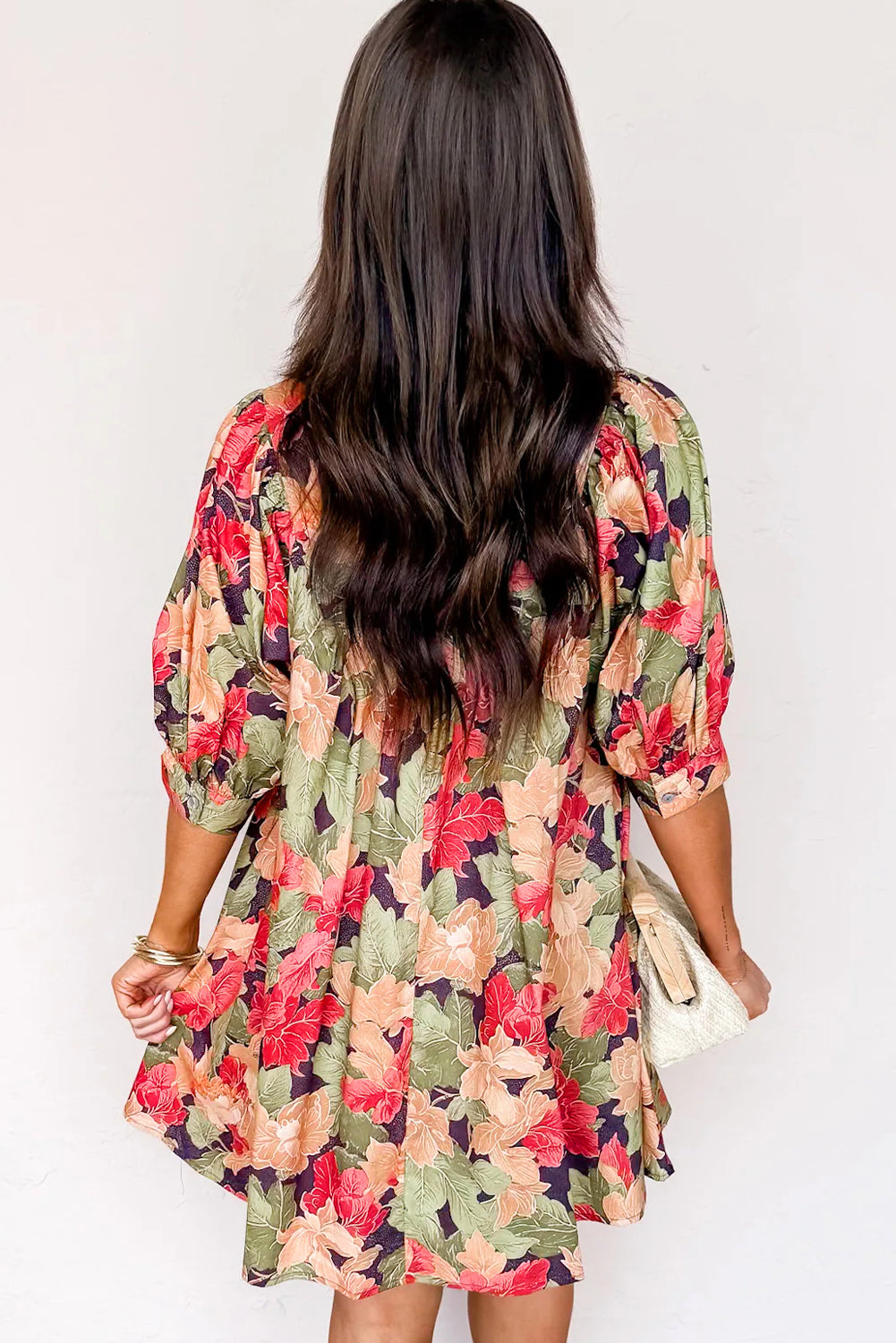 Lucia Floral Print Dress - The Gold Cactus