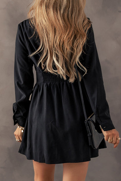 Leia Long Sleeve Shirt Mini Dress