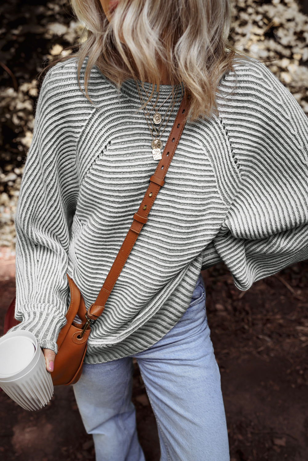Clara Ribbed Knit Boat Sweater