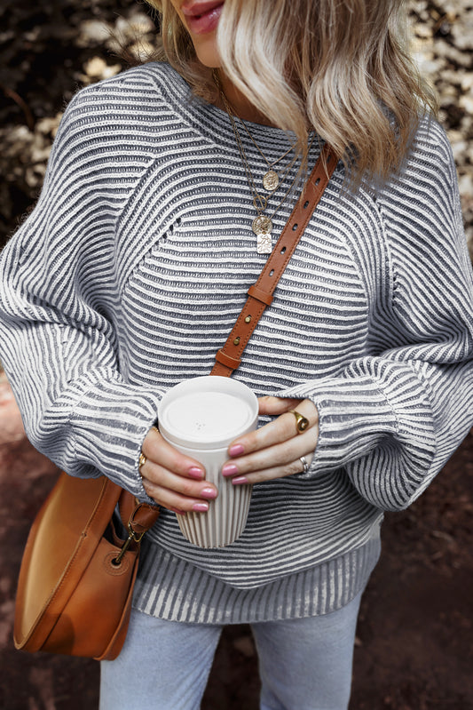 Clara Ribbed Knit Sweater