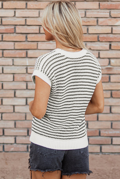 Simone Loose Fit Knitted Sweater Vest