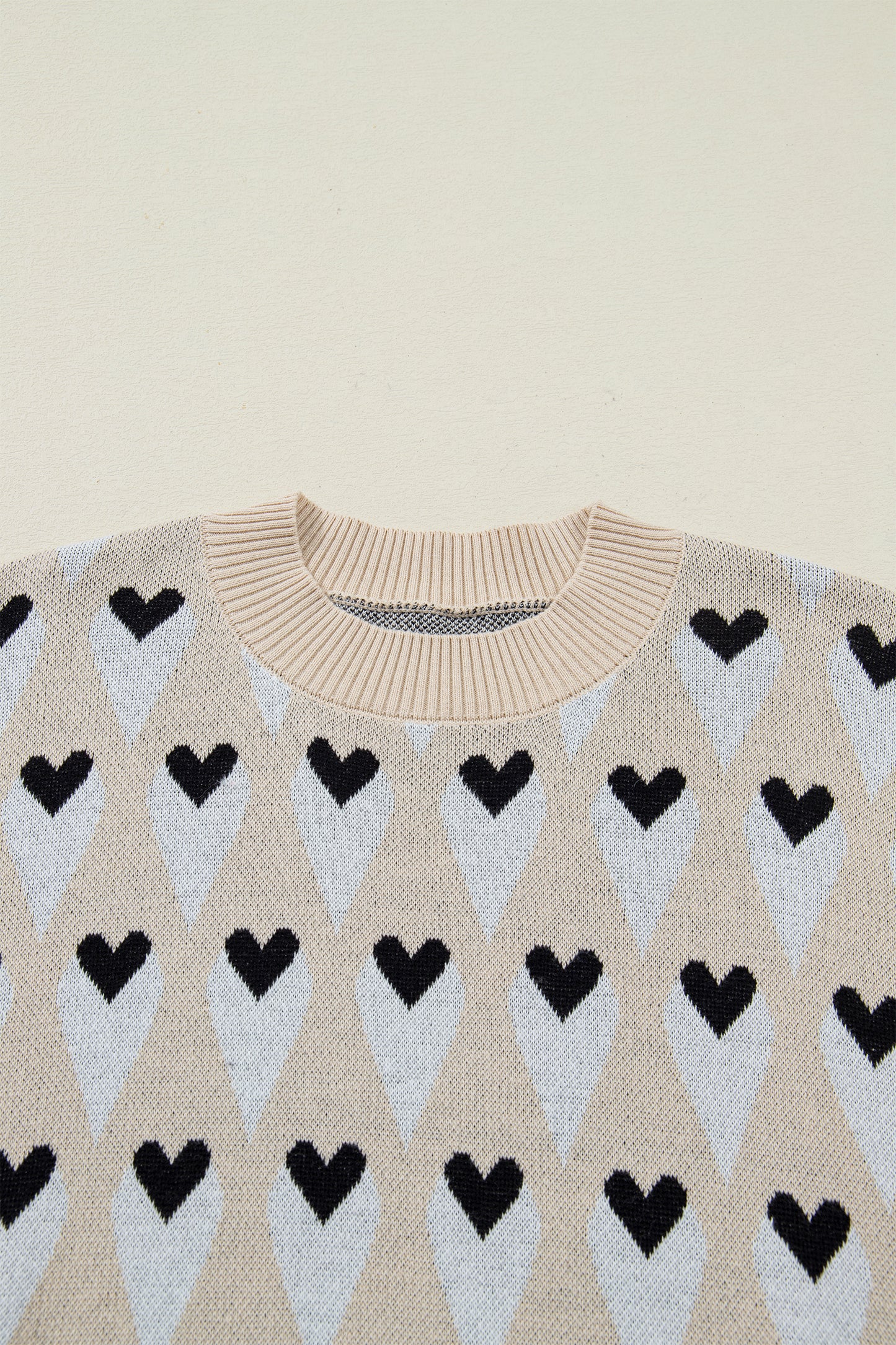 Val Heart Print Sweater - The Gold Cactus