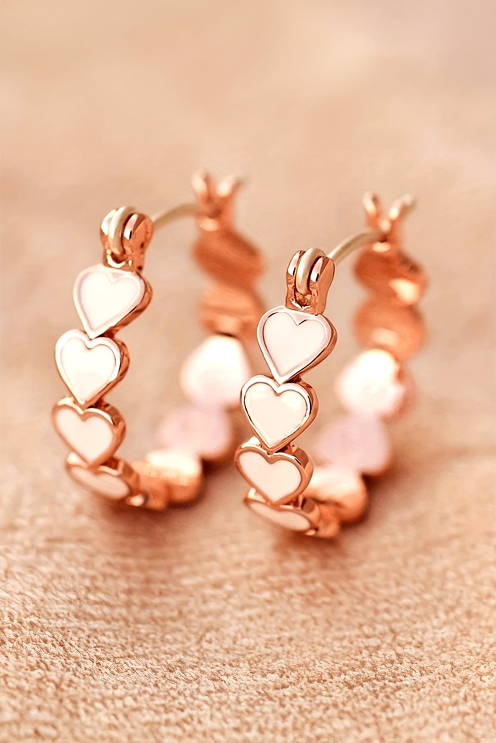 Heart Shape Small Hook Earrings.