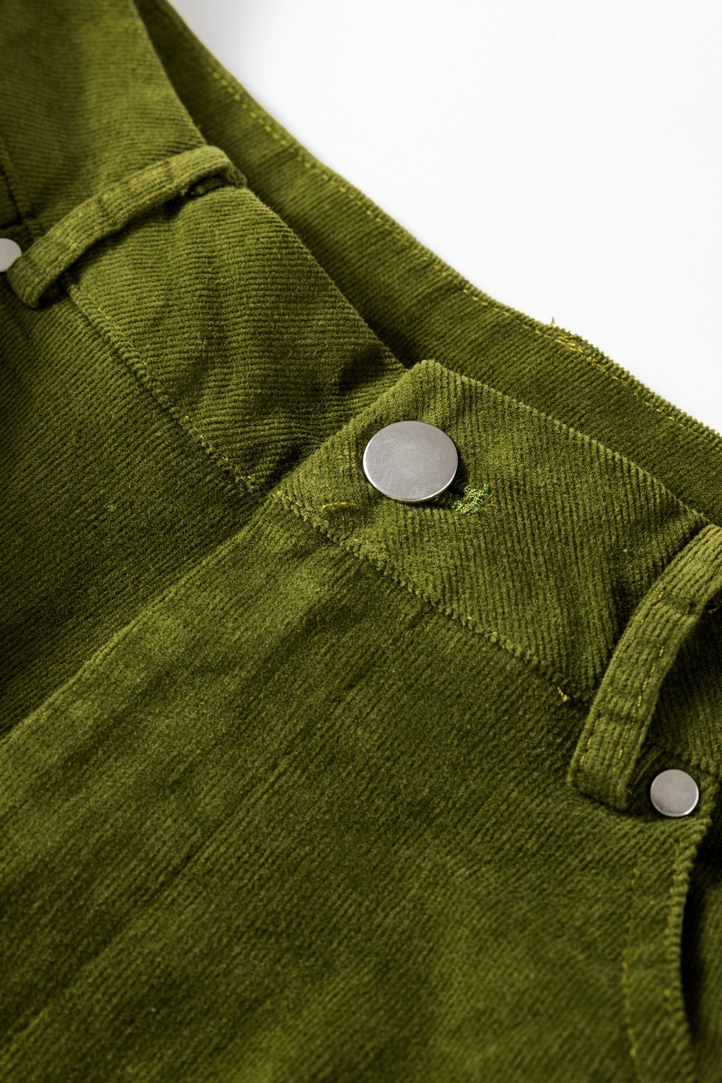 Juliette Green Corduroy Wide Leg Pants