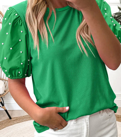 Ella Pearl Green Top