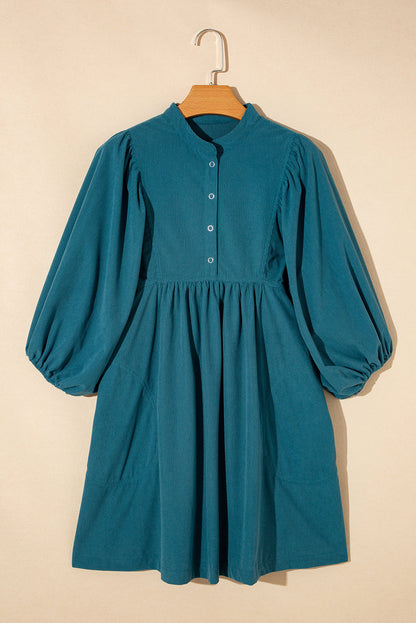 Charlie Corduroy Button Dress