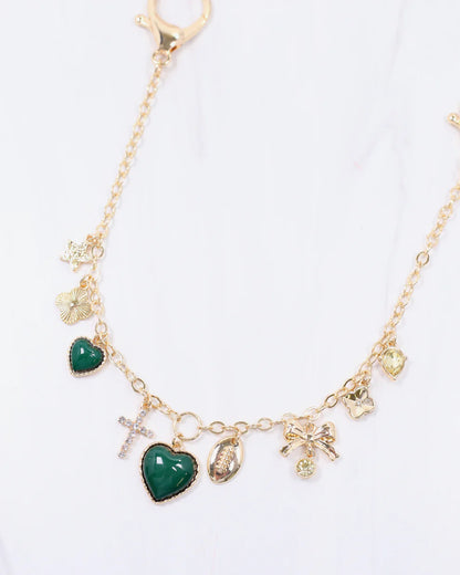 Avery Bag Chain Green