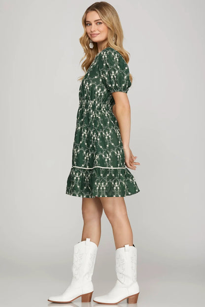 Elena Green Dress