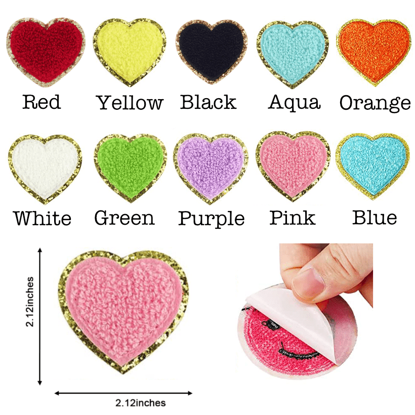 Self Adhesive Chenille Symbol Patches - Threaded Pear