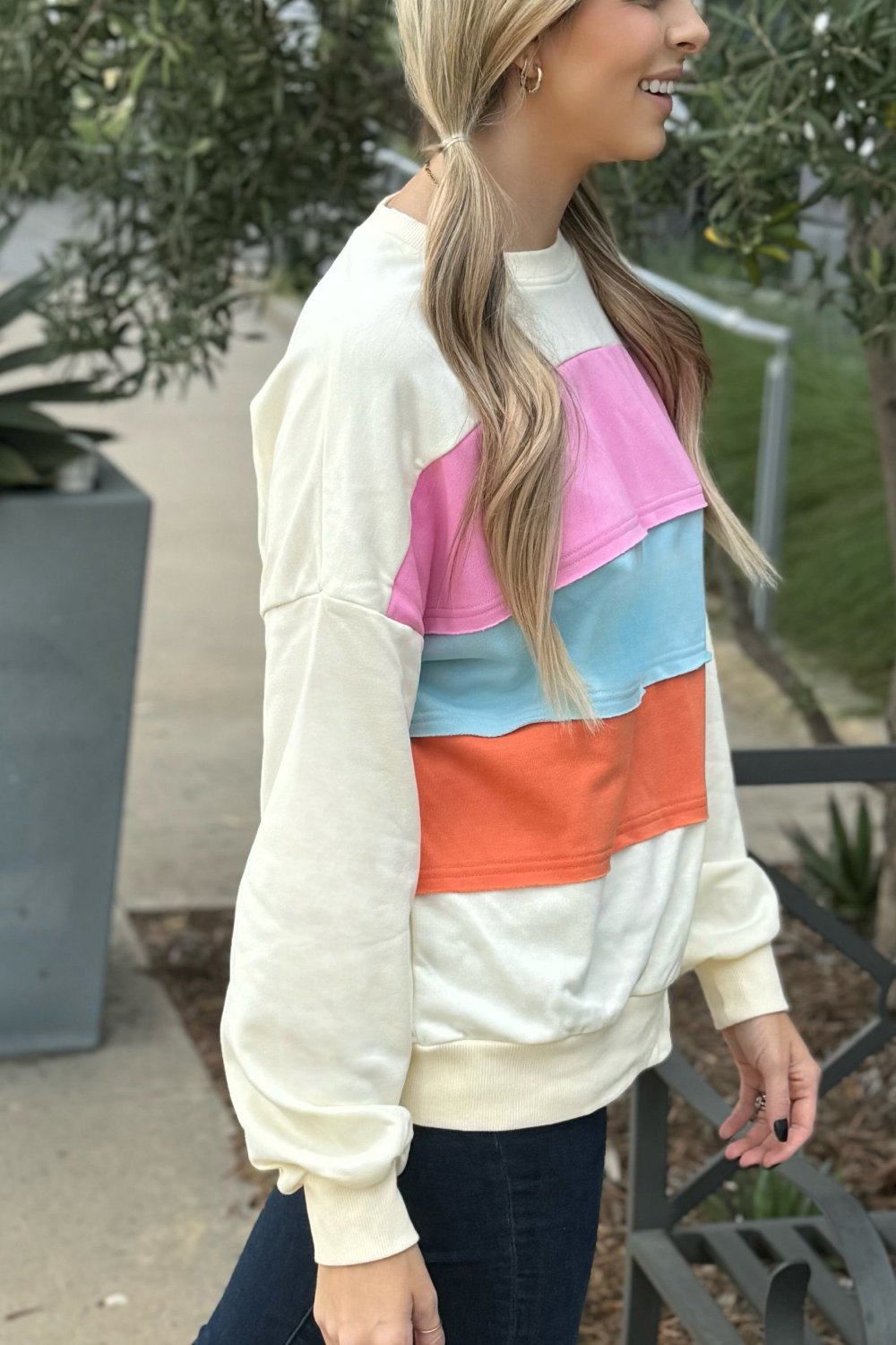 Leilani Patchwork Sweatshirt