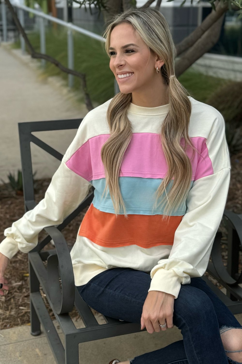 Leilani Patchwork Sweatshirt