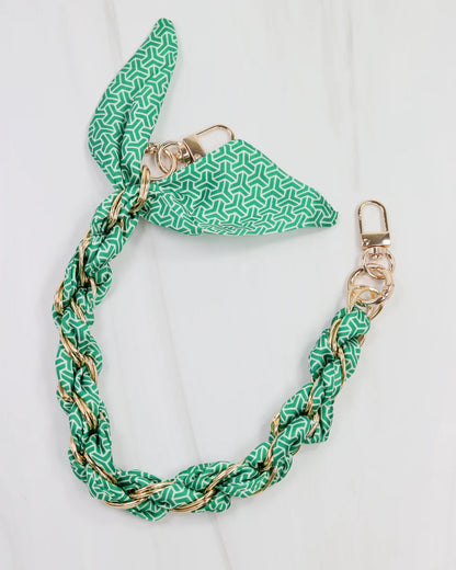 Scarf Purse Chain Green