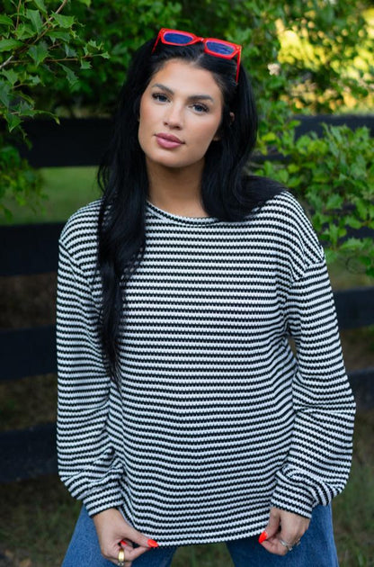 Elouise Stripe Long Sleeve Top