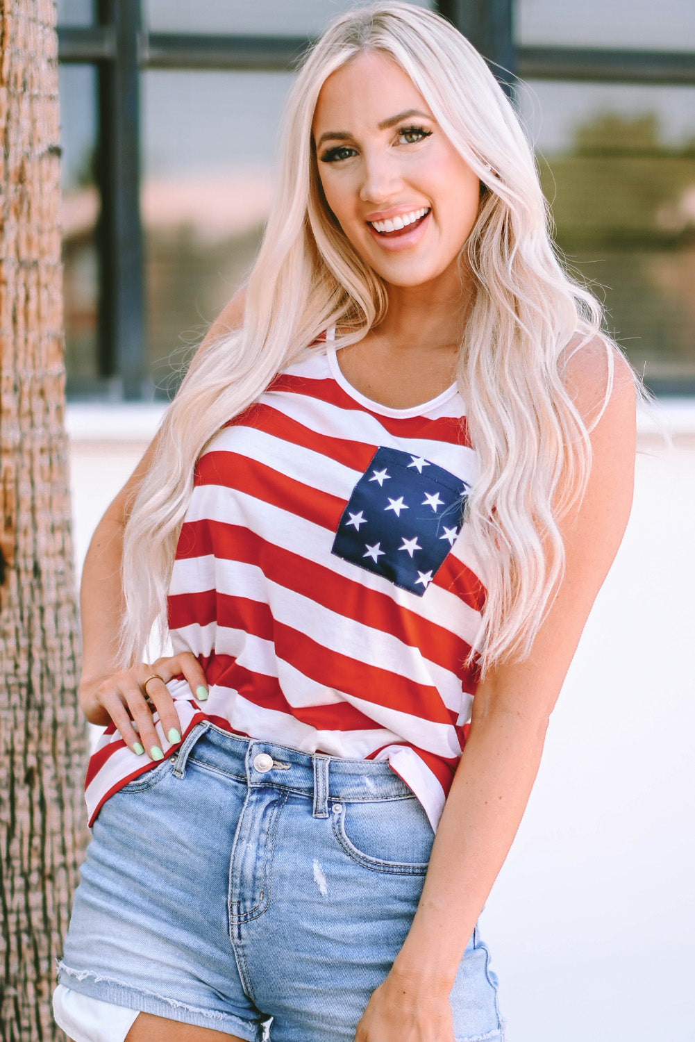 Anne Stars & Stripes Tank Top - The Gold Cactus