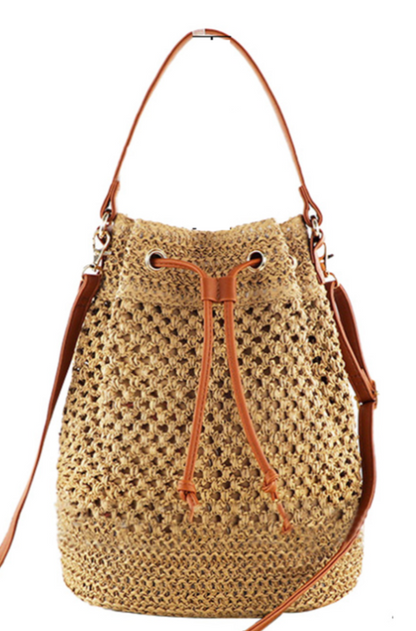 Noah Woven Bucket Bag