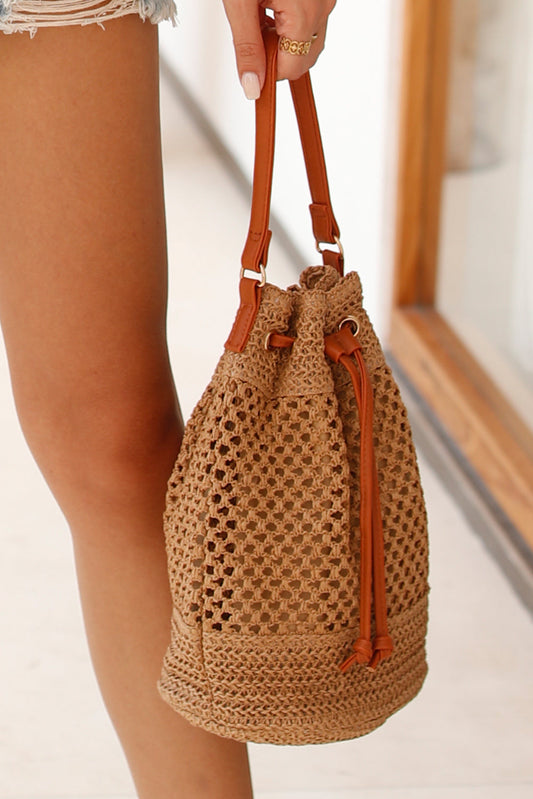 Noah Woven Bucket Bag