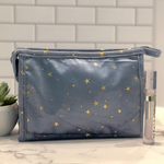 Load image into Gallery viewer, Velvet Gold Star Cosmetic Bag | 2 Colors - The Gold Cactus

