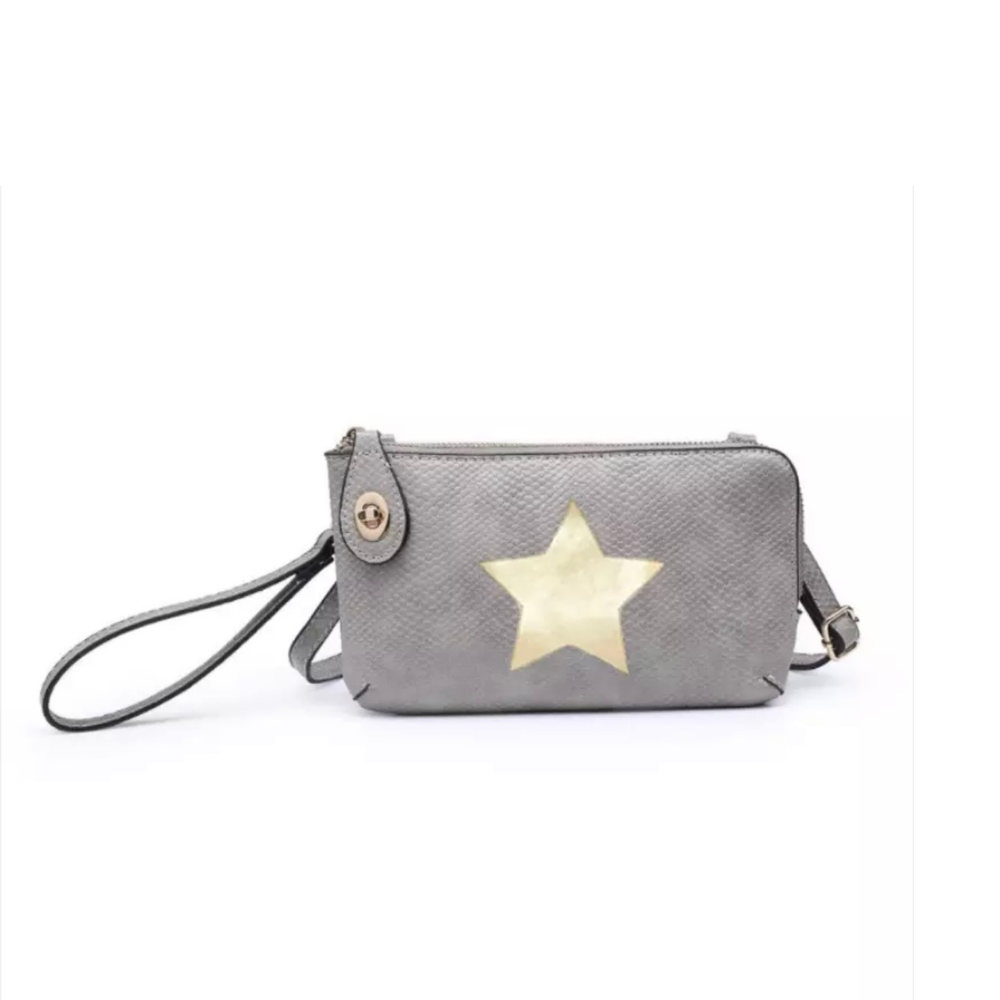 Gold Star Vegan Leather Convertible Crossbody | 2 Colors - The Gold Cactus