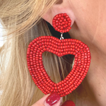 Load image into Gallery viewer, Heart Earrings | 5 Colors - The Gold Cactus

