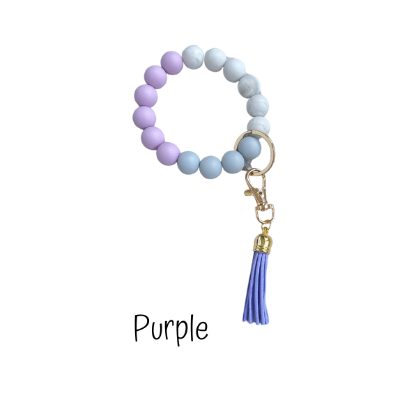 Silicone Key Ring Bracelet | 6 Colors - The Gold Cactus