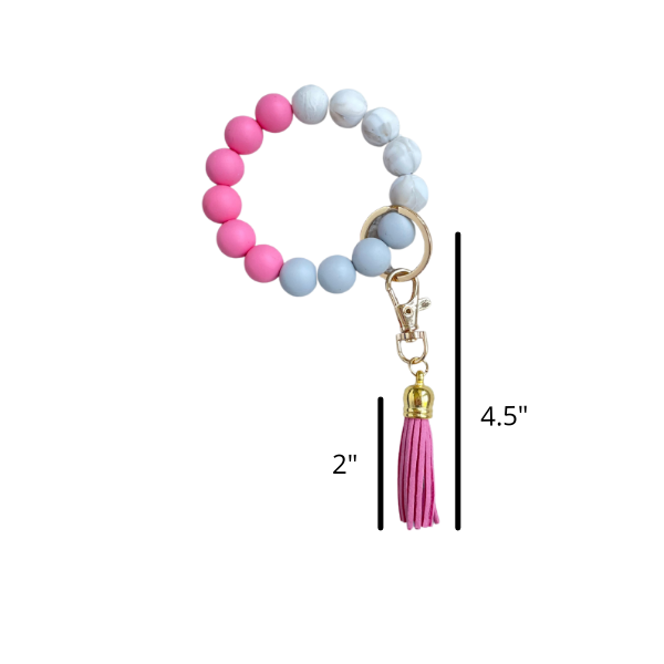 Silicone Key Ring Bracelet | 6 Colors - The Gold Cactus
